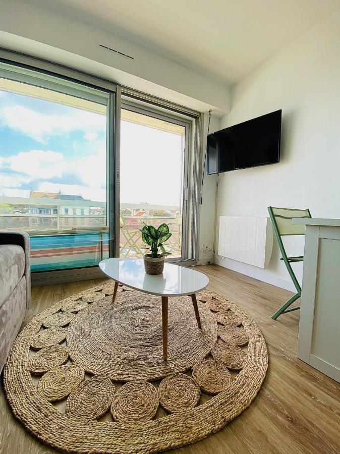 Vue Mer Et Garage Prive, Studio Balcon Plein Sud Wimereux Exteriör bild